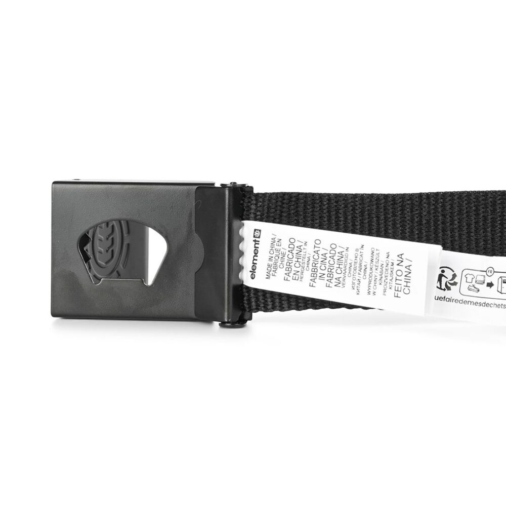Element Icon Webbing Belt - Flint Black