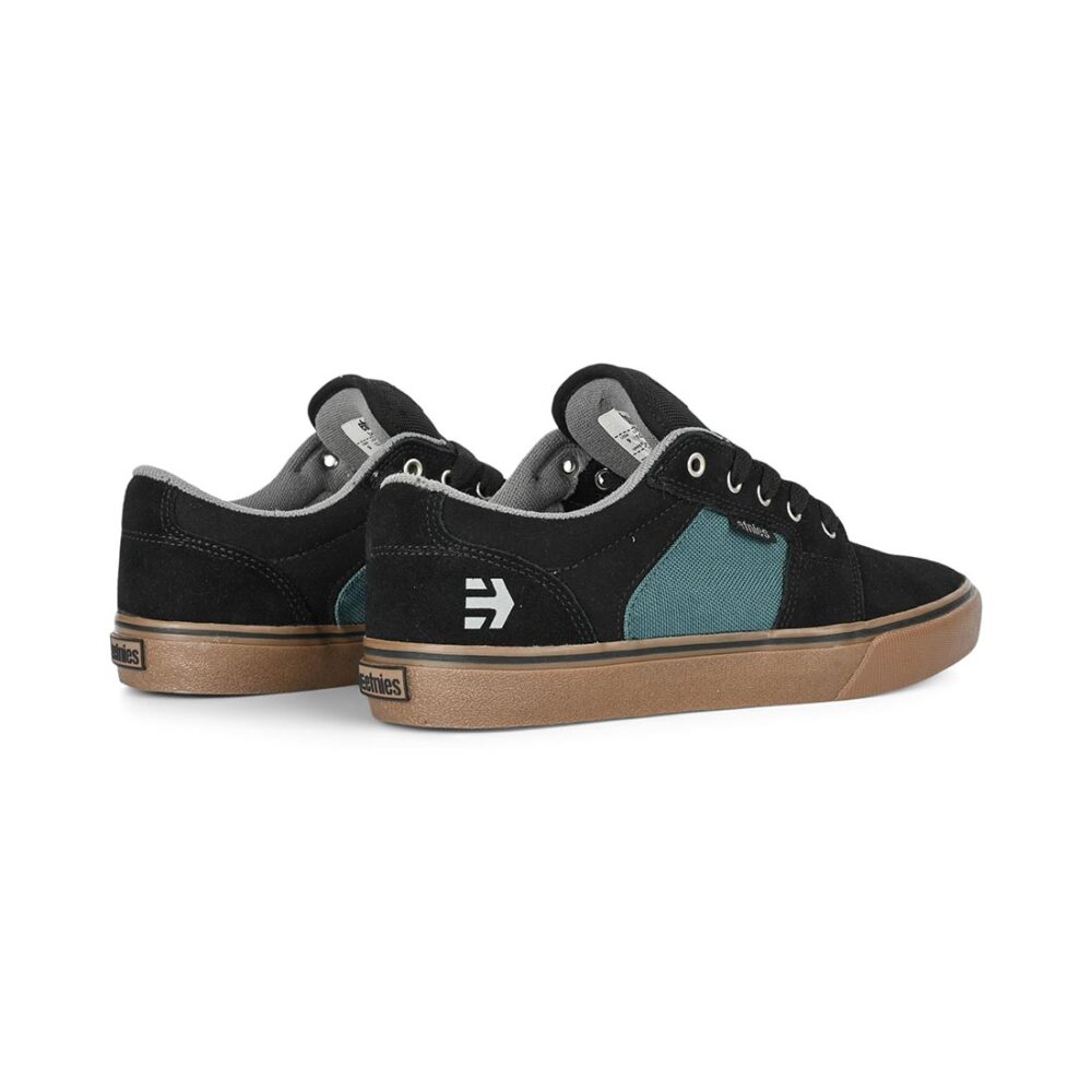 Etnies Barge LS Skate Shoes - Black/Teal