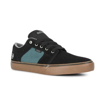 Etnies Barge LS Skate Shoes - Black/Teal