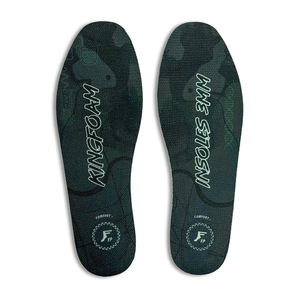 Footprint Kingfoam 3mm Low Flat Insoles - Black Camo/White