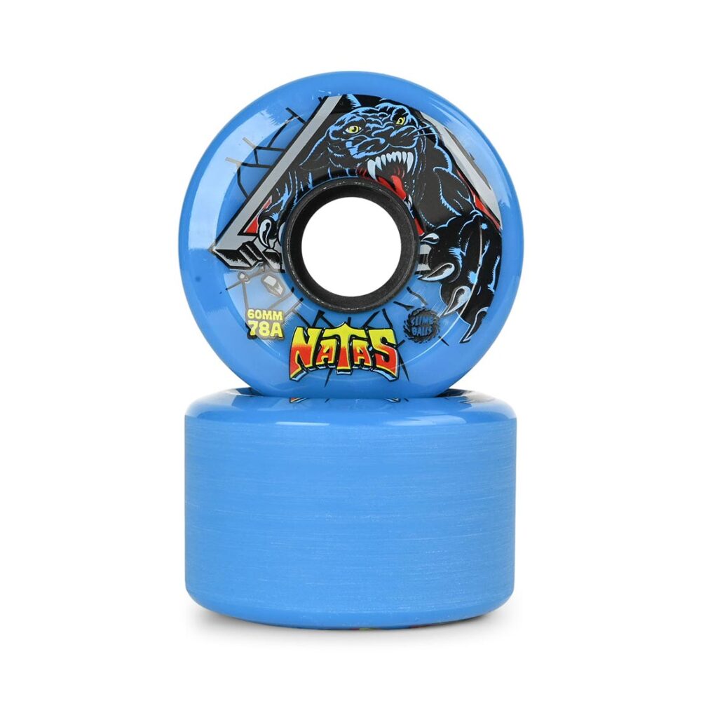 Slime Balls Natas Reissue OG Slime 78a 60mm Skateboard Wheels - Blue