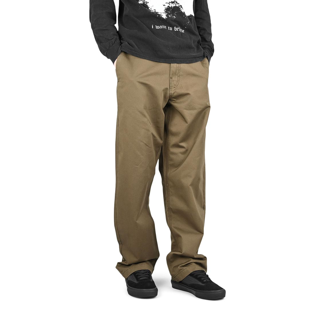 Vans Atiba Haze Skate Loose Chino Pants - Coal - Supereight