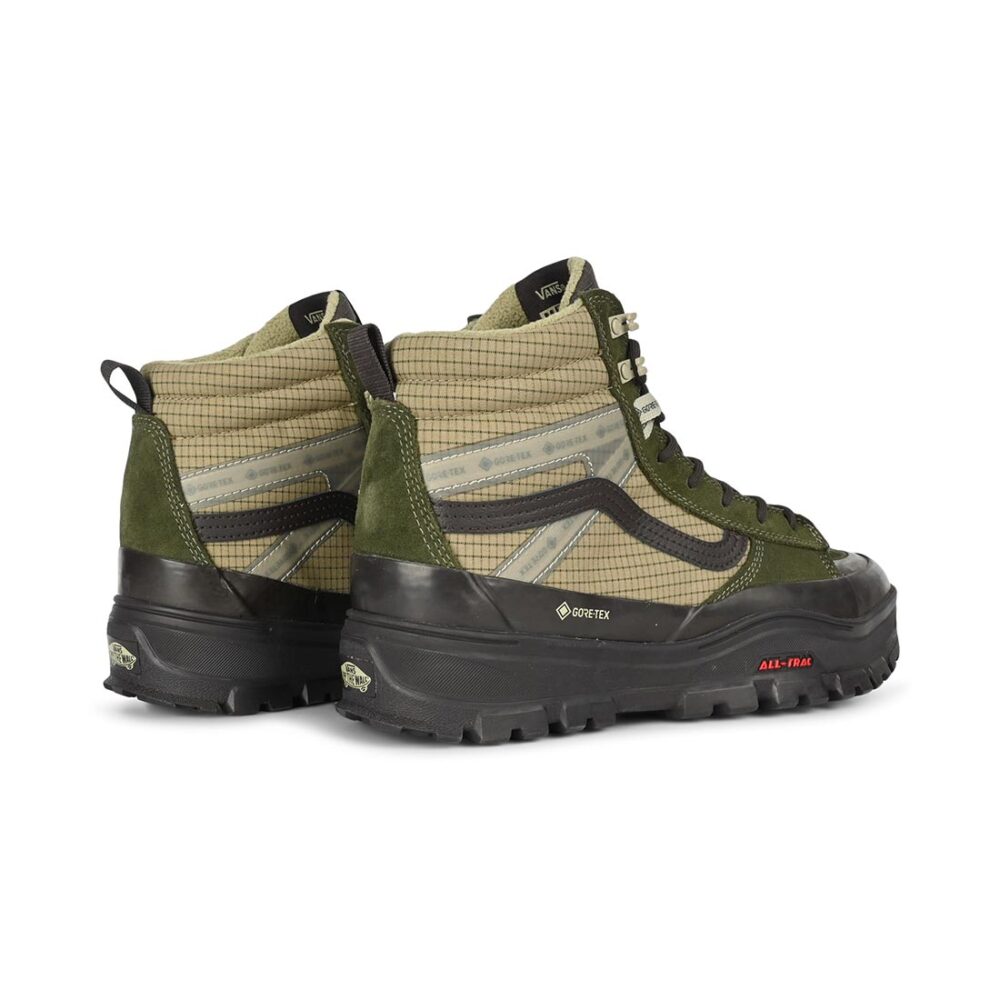 Vans MTE Sk8-Hi Gore-Tex Winterised Skate Shoes - Dark Green/Dark Brown