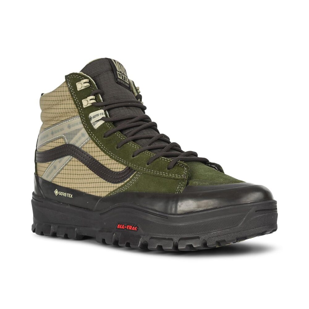 Vans MTE Sk8-Hi Gore-Tex Winterised Skate Shoes - Dark Green/Dark Brown