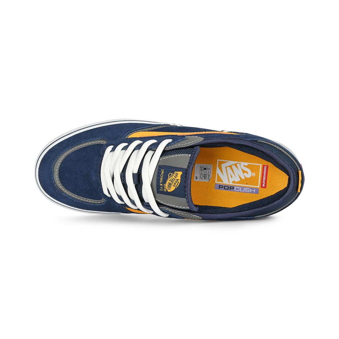 Vans Rowley Pro Skate Shoes - Navy/Yellow