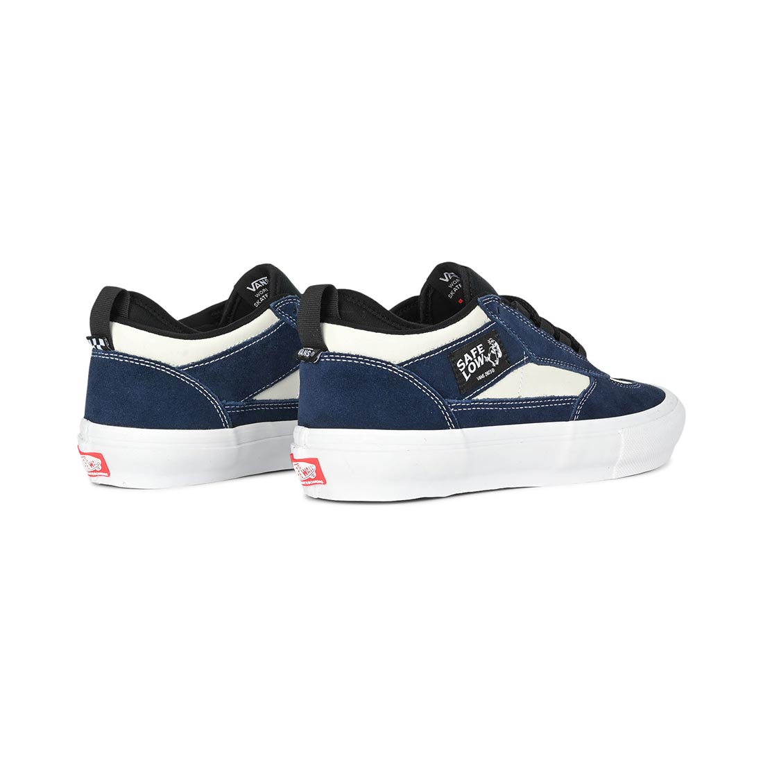 Vans Safe Low Skate Shoes - Navy/Marshmallow