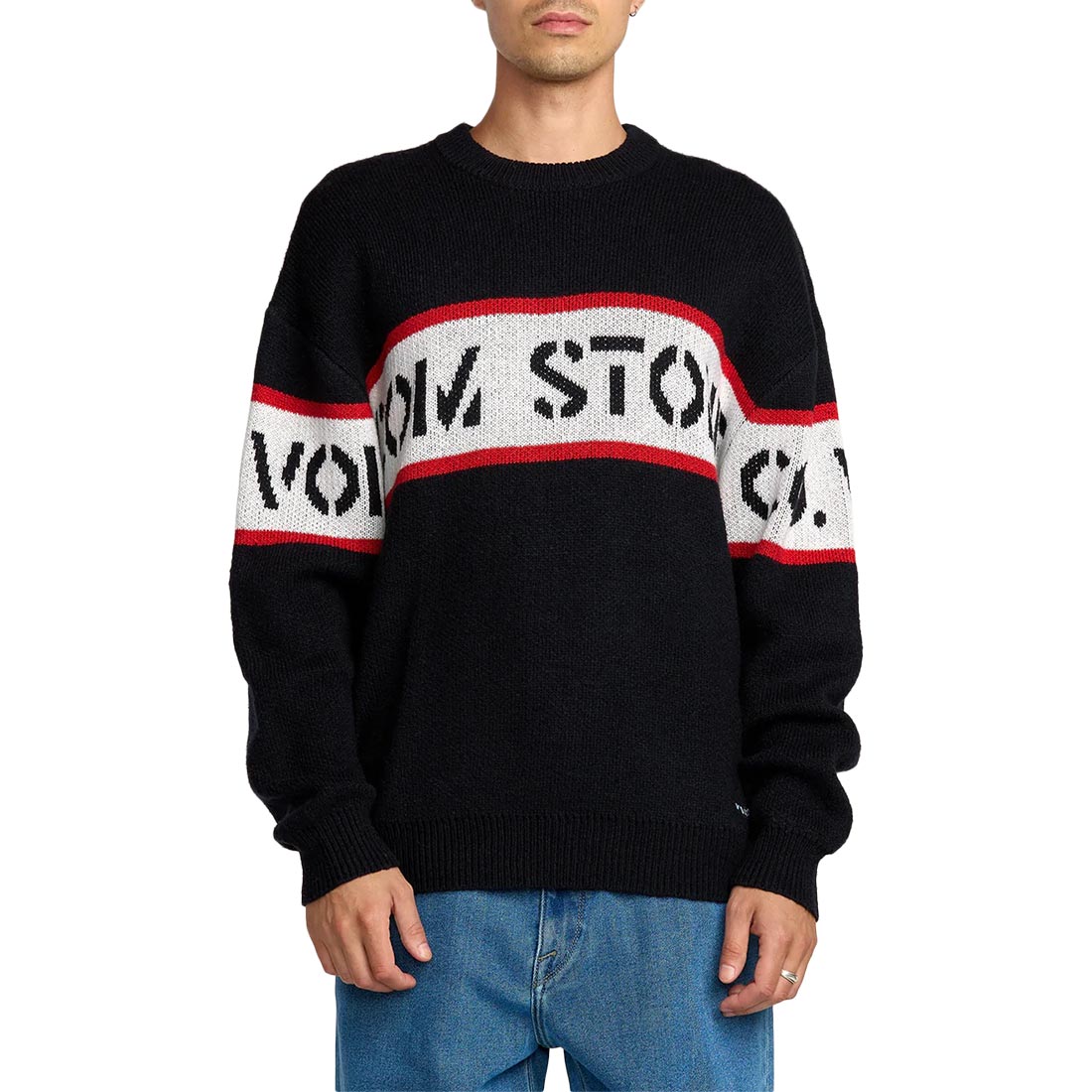 Volcom Carwash Knitted Jumper - Black