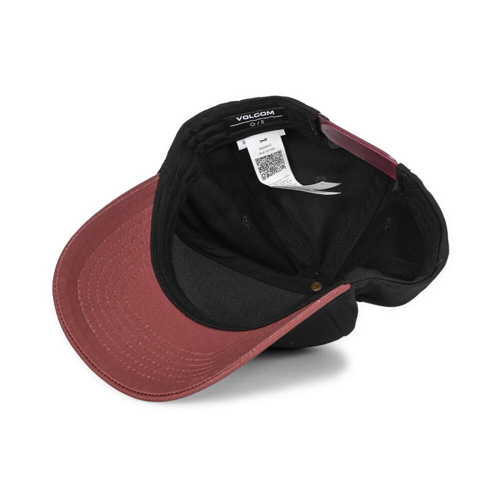 Volcom Embossed Stone ADJ Snapback Cap - Merlot