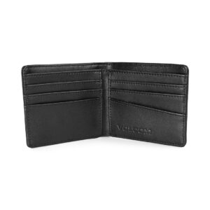 Volcom Single Stone Leather Wallet - Black