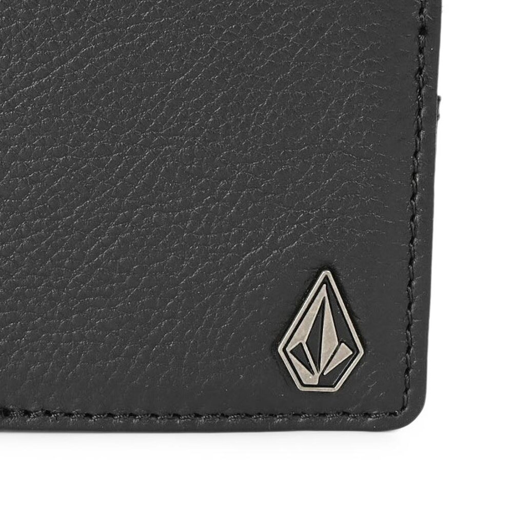 Volcom Single Stone Leather Wallet - Black