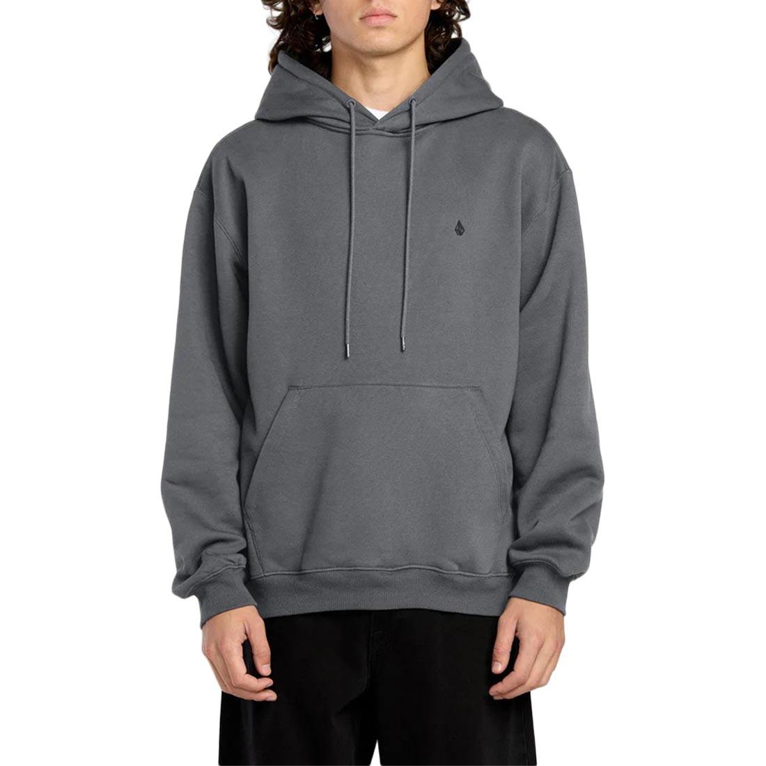 Volcom Single Stone Pullover Hoodie - Asphalt Black