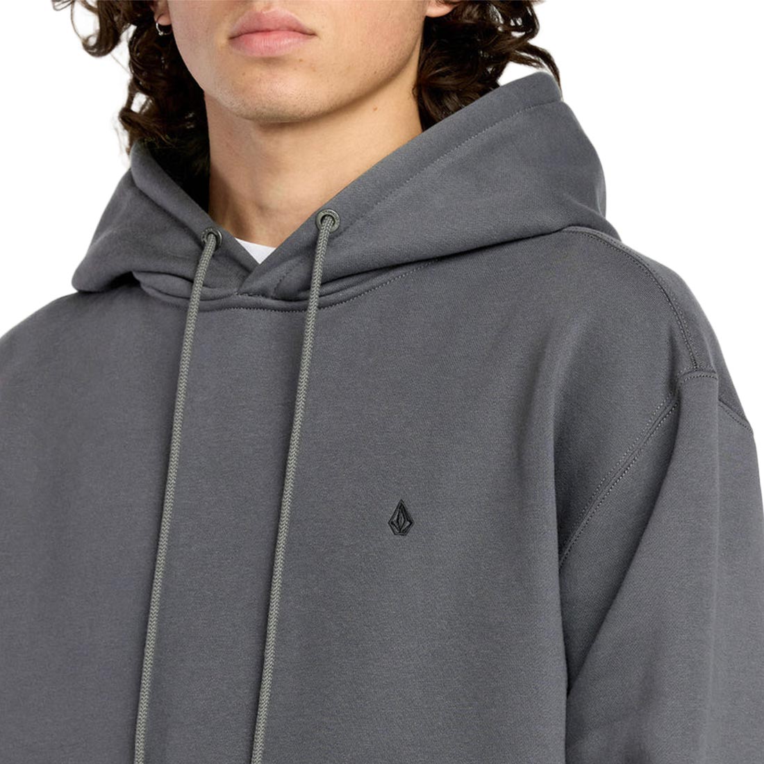 Volcom Single Stone Pullover Hoodie - Asphalt Black