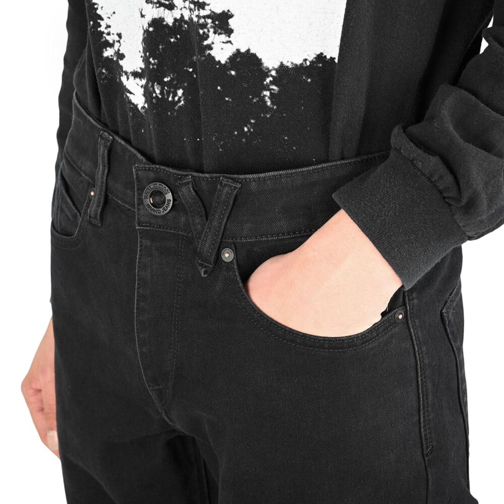 Volcom Solver Straight Fit Jeans - Blackout