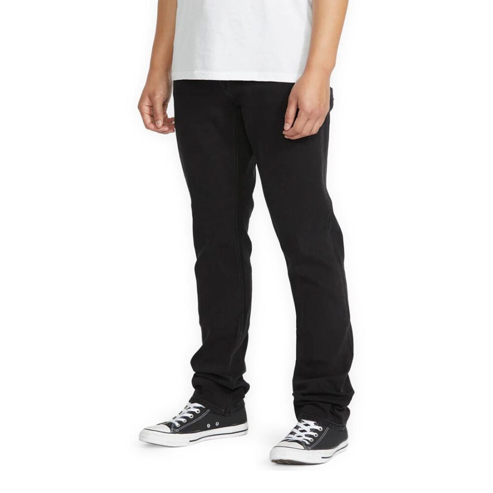 Volcom Vorta Slim Straight Jeans - Black Out