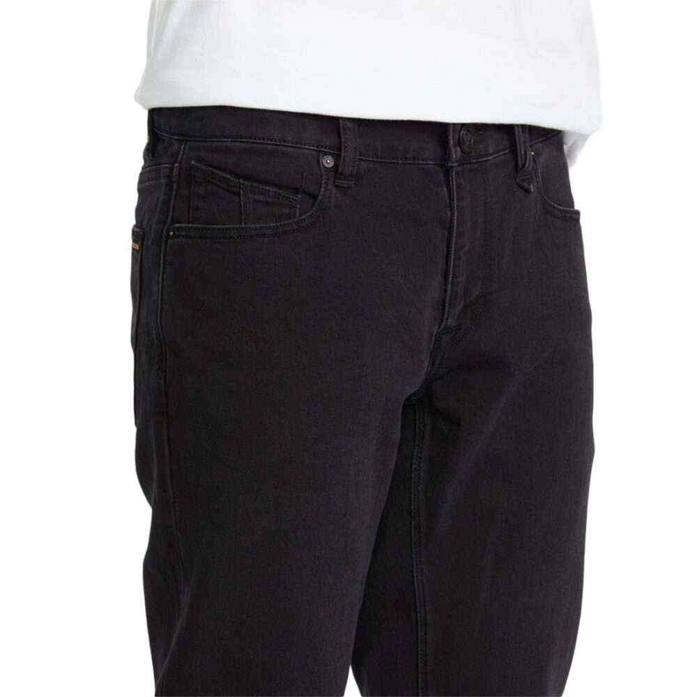 Volcom Vorta Slim Straight Jeans - Black Out