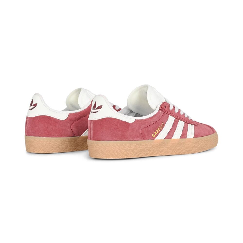 Adidas Gazelle ADV Skate Shoes - Shadow Red/White/Gold