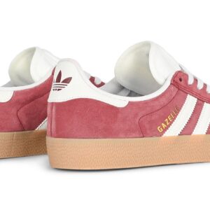 Adidas Gazelle ADV Skate Shoes - Shadow Red/White/Gold