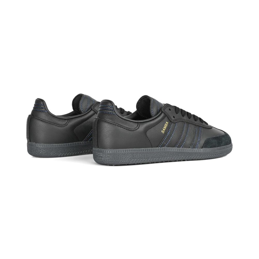 Adidas Samba ADV Skate Shoes - Core Black/Core Black/Royal Blue