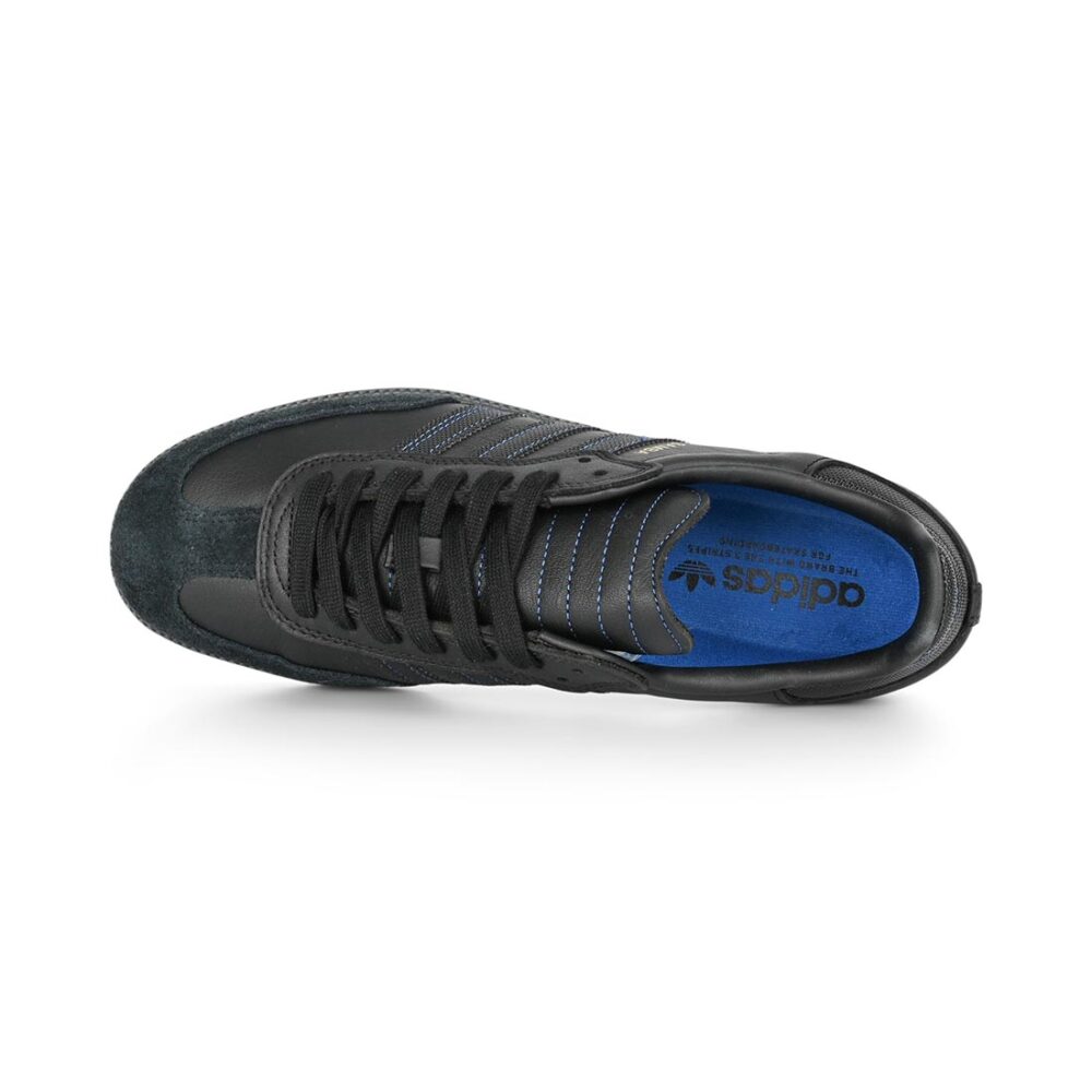 Adidas Samba ADV Skate Shoes - Core Black/Core Black/Royal Blue