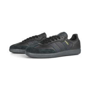 Adidas Samba ADV Skate Shoes - Core Black/Core Black/Royal Blue