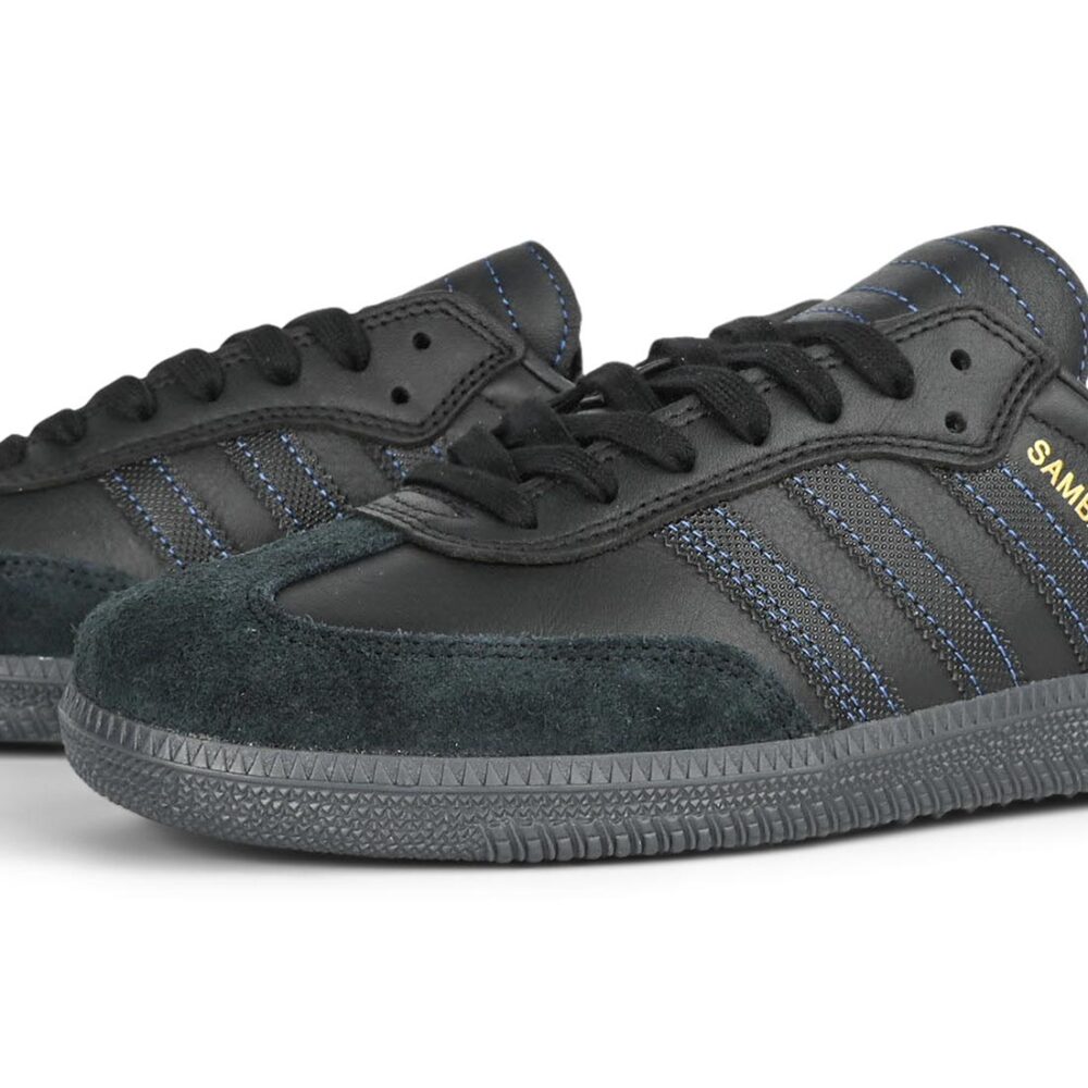 Adidas Samba ADV Skate Shoes - Core Black/Core Black/Royal Blue