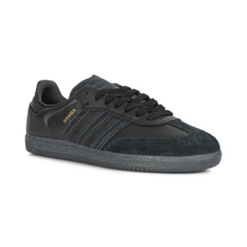 Adidas Samba ADV Skate Shoes - Core Black/Core Black/Royal Blue