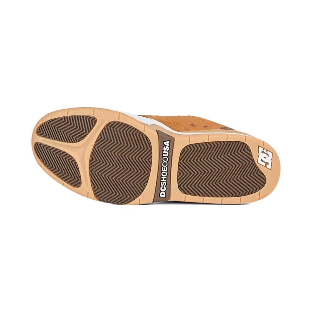 DC Ascend S Skate Shoes - Brown/White