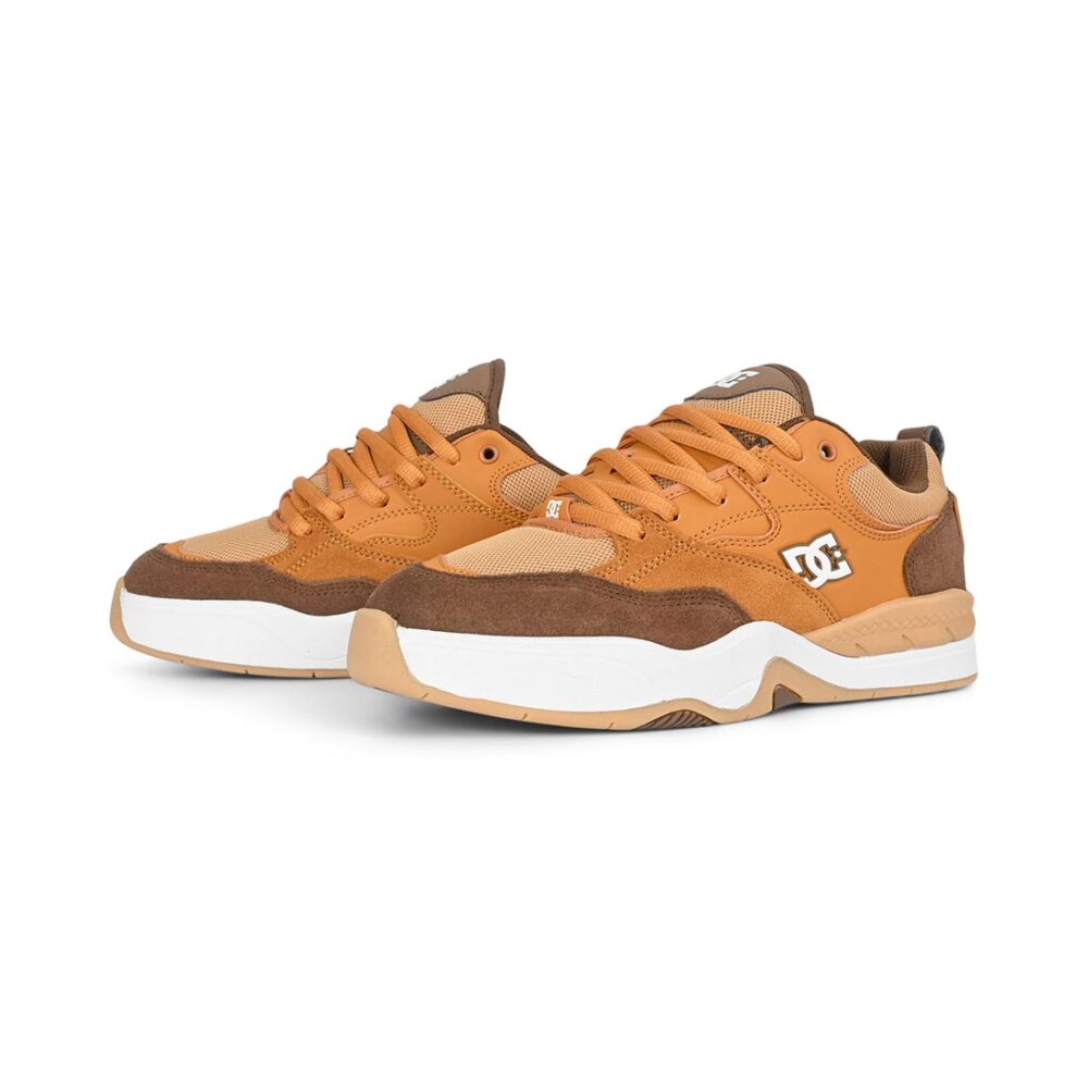 DC Ascend S Skate Shoes - Brown/White