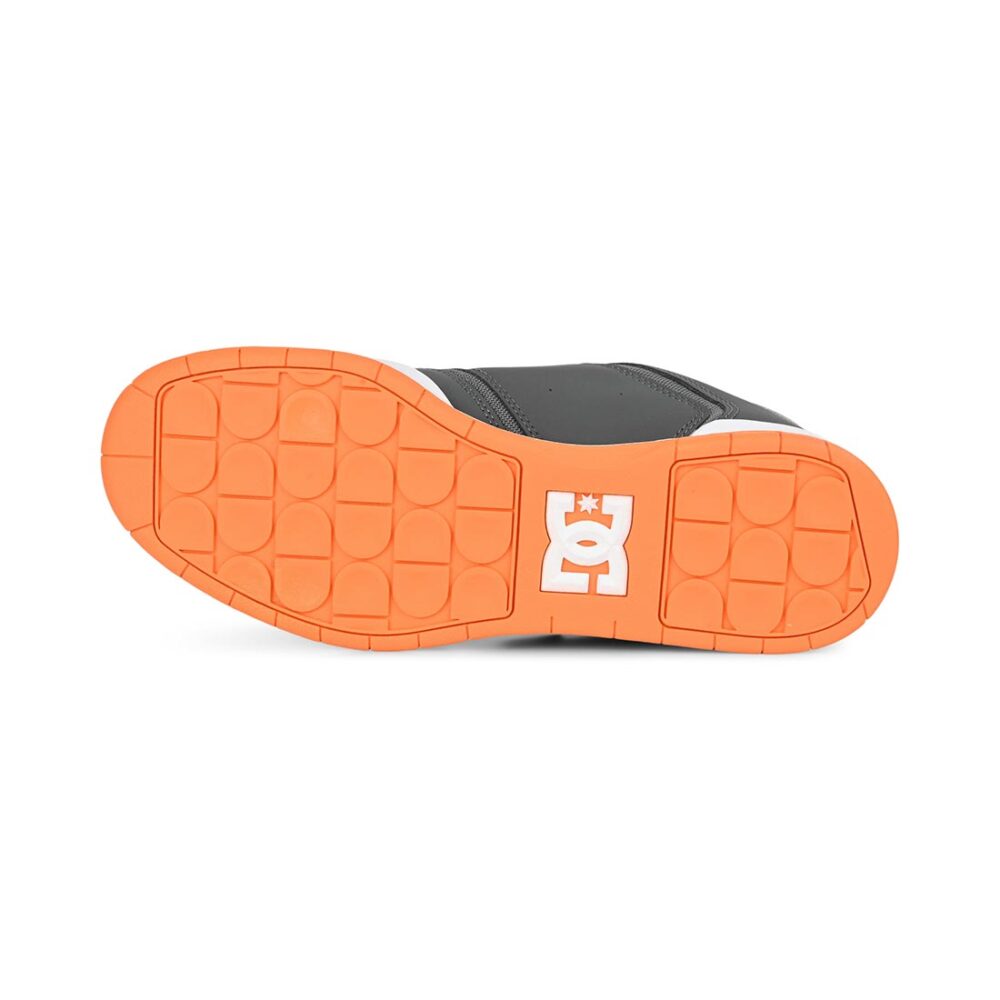 DC Central Low Top Skate Shoes - Grey/Tan/Orange
