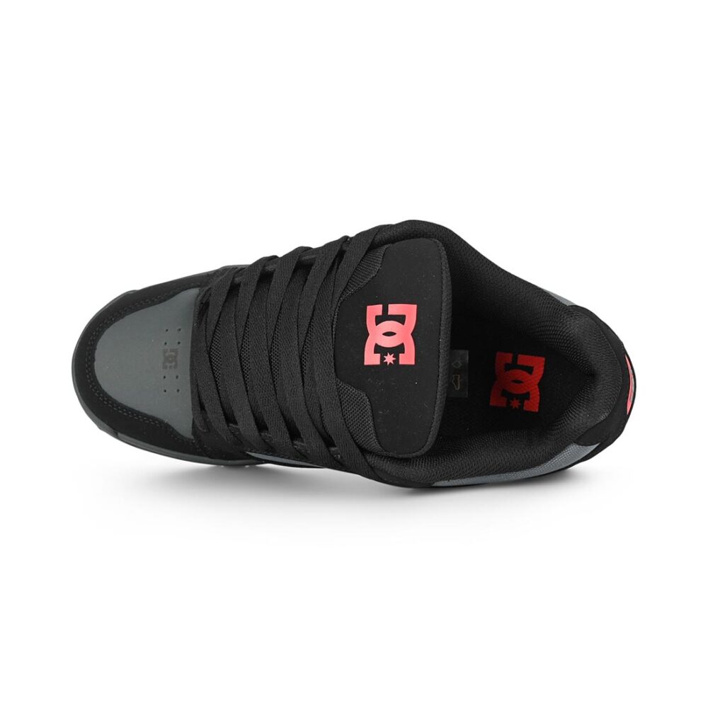 DC Coiler Skate Shoes - Black/Grey/Red