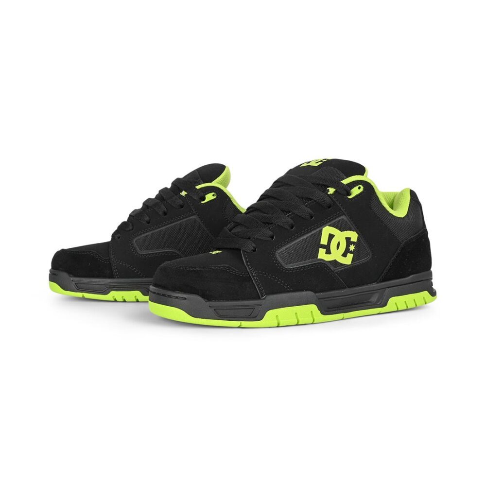 DC Coiler Skate Shoes - Black/Lime