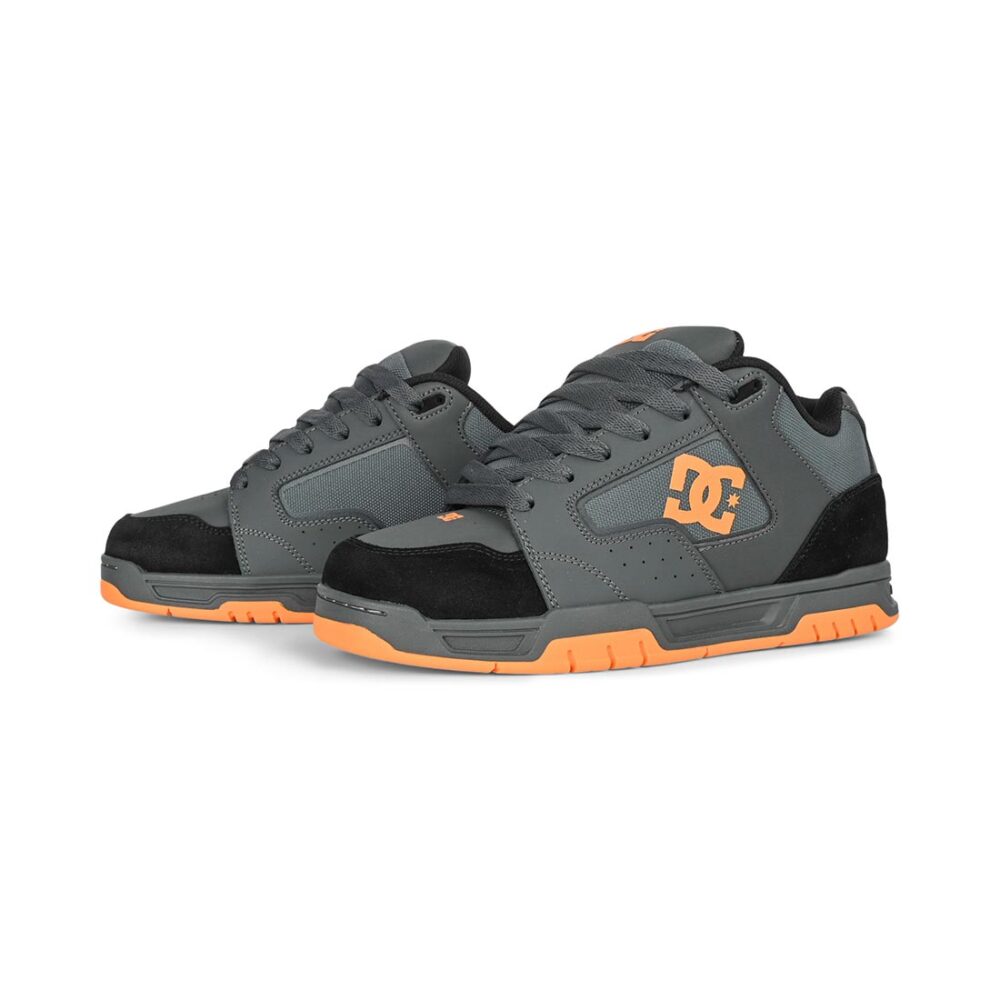 DC Coiler Skate Shoes - Grey/Black/Orange