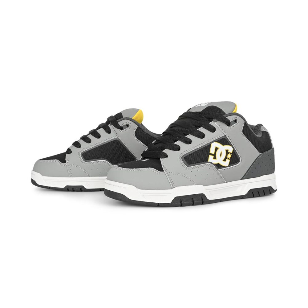 DC Coiler Skate Shoes - Grey/Grey/Black