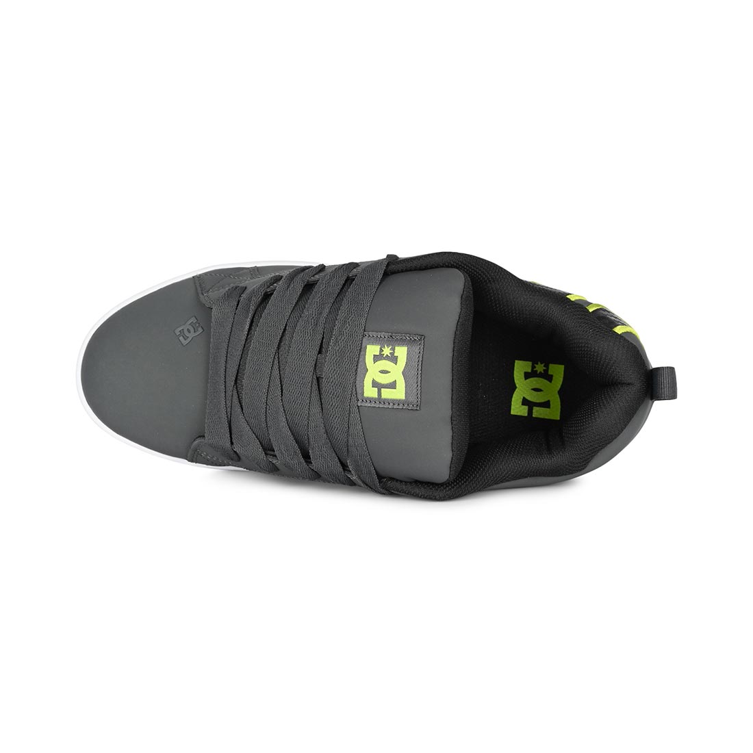 DC Court Graffik Skate Shoes - Grey/Black/Green