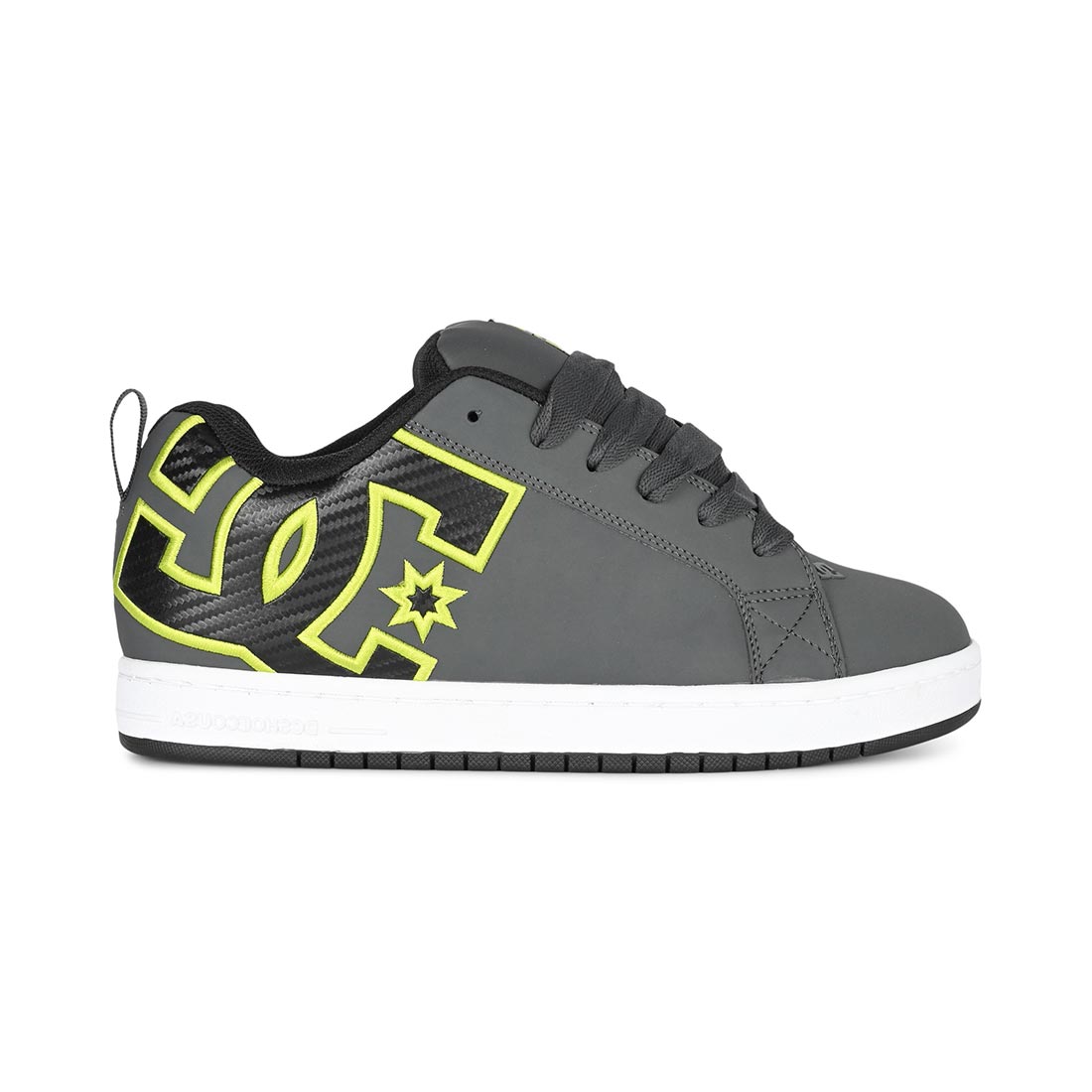 DC Court Graffik Skate Shoes - Grey/Black/Green