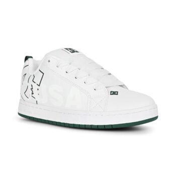 DC Court Graffik Skate Shoes - White/White/Green