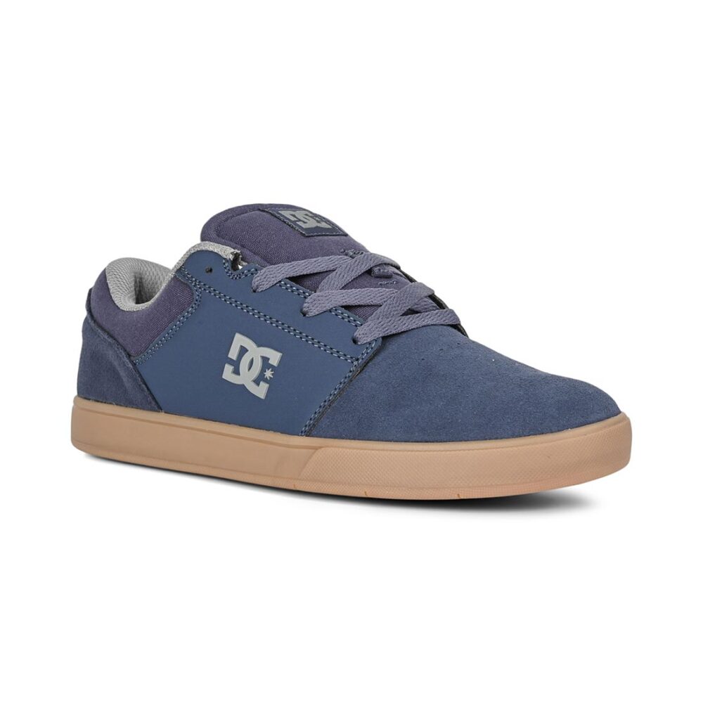DC Crisis 2 Low Top Skate Shoes - Navy/Grey/Gum