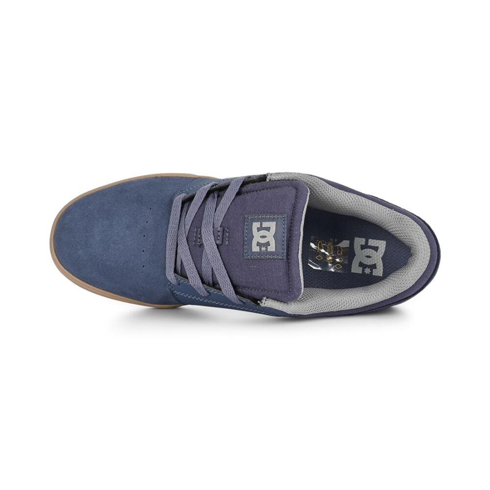 DC Crisis 2 Low Top Skate Shoes - Navy/Grey/Gum
