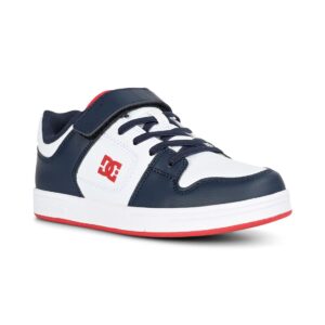 DC Manteca 4 V SN (Youth) Skate Shoes - White/Navy/Red