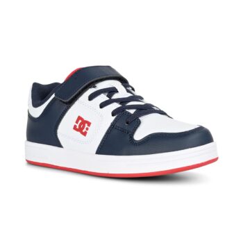 DC Manteca 4 V SN (Youth) Skate Shoes - White/Navy/Red