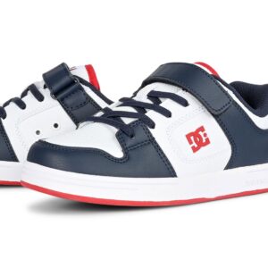 DC Manteca 4 V SN (Youth) Skate Shoes - White/Navy/Red