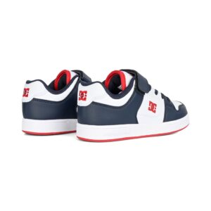 DC Manteca 4 V SN (Youth) Skate Shoes - White/Navy/Red