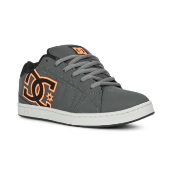 DC Net Skate Shoes - Grey/Black/Orange