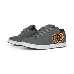 DC Net Skate Shoes - Grey/Black/Orange