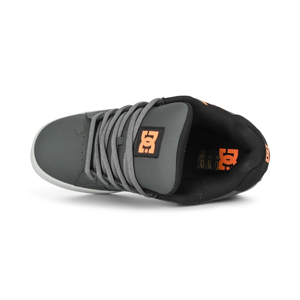 DC Net Skate Shoes - Grey/Black/Orange
