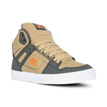 DC Pure High Top WC Shoes - Grey/Tan/Orange