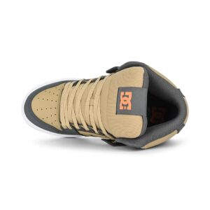 DC Pure High Top WC Shoes - Grey/Tan/Orange