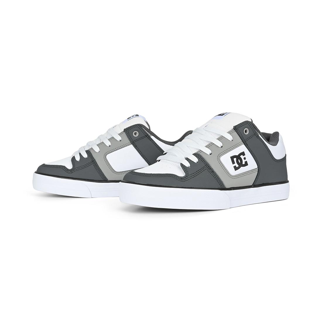 DC Pure Skate Shoes - Grey/Grey/White