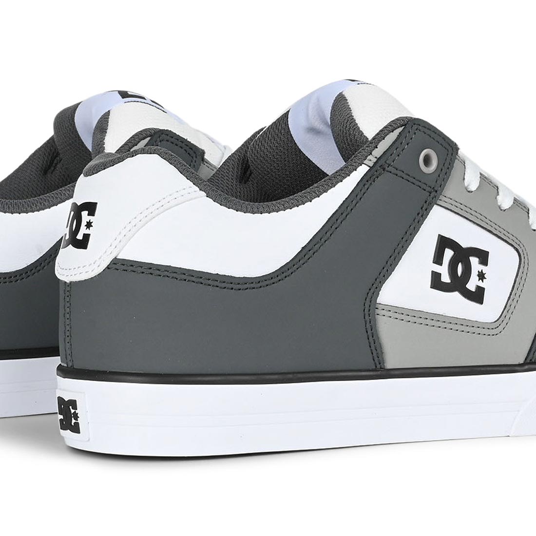 DC Pure Skate Shoes - Grey/Grey/White