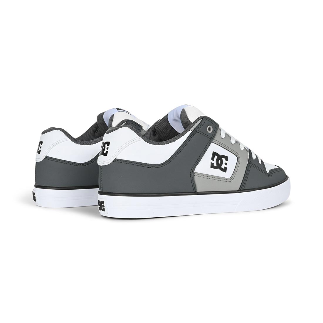 DC Pure Skate Shoes - Grey/Grey/White